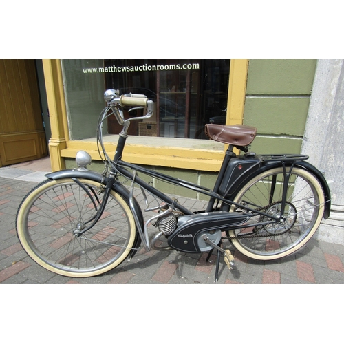 475 - Post War 1951 Motobecane Motorised Bicycle 1951 Mohylette Good Original Condition Papers Present Wor... 