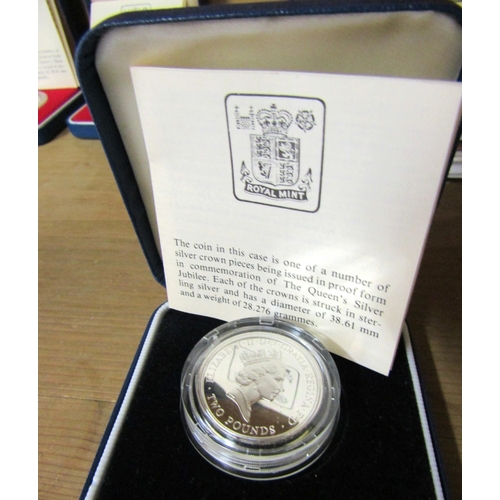 Silver Coin Contained Within Original Presentation Box Encapsulated Dated 1999