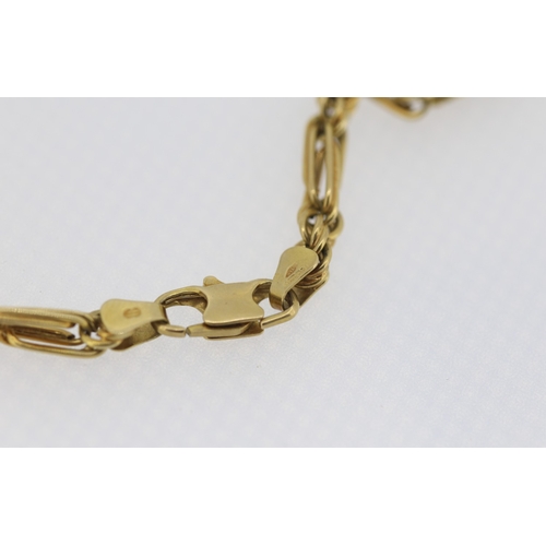 125 - 9 Carat Yellow Gold Figaro Rope Chain Necklace 50cm Long