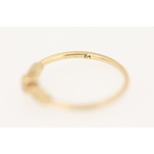 148 - Diamond Bezel Set Solitaire Ring Mounted in 9 Carat Yellow Gold Ring Size J and a Half