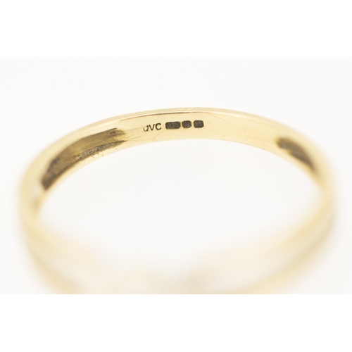 155 - Diamond Bezel Set Solitaire Ring Attractively Detailed Mounted in 9 Carat Yellow and White Gold Ring... 