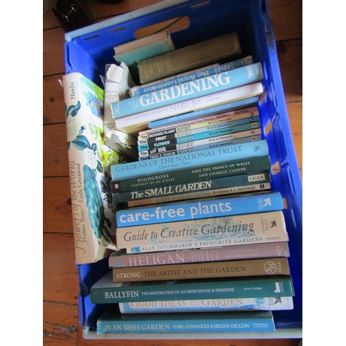 10 - Various Books Concerning Gardening, etc. Hardbacks and Others Contained within Crate