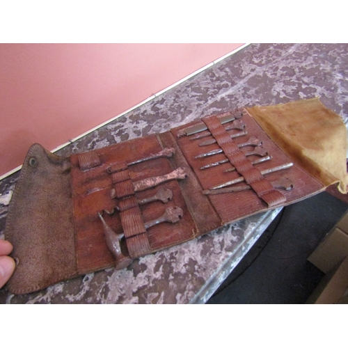 11 - World War I German Machine Gunners Bonsa Tool Kit Leather BOund Tools Contained Within
