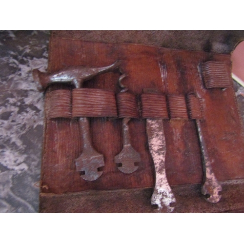 11 - World War I German Machine Gunners Bonsa Tool Kit Leather BOund Tools Contained Within