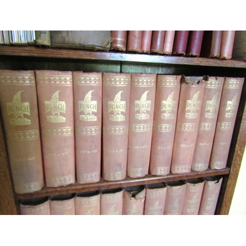 13 - Shelf of Various Punch Magazines Now Bound Various Volumes
