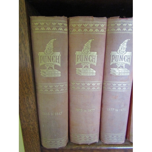 13 - Shelf of Various Punch Magazines Now Bound Various Volumes