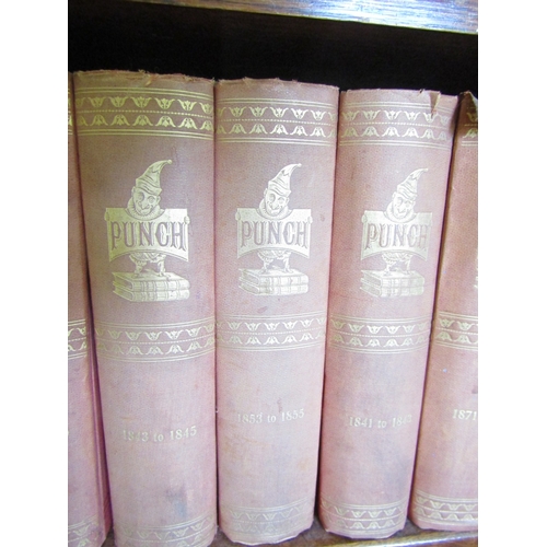 13 - Shelf of Various Punch Magazines Now Bound Various Volumes