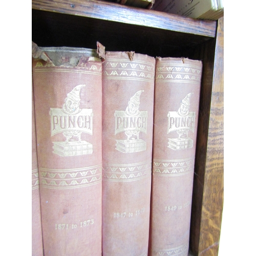 13 - Shelf of Various Punch Magazines Now Bound Various Volumes