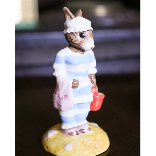 Royal Doulton Beatrix Potter Figure Mother Rabbit at the Seaside Makers Mark and Title to Base