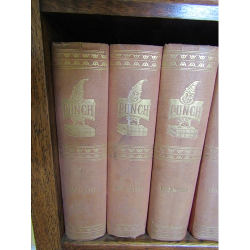 14 - Shelf of Various Punch Magazines Now Bound Various Volumes