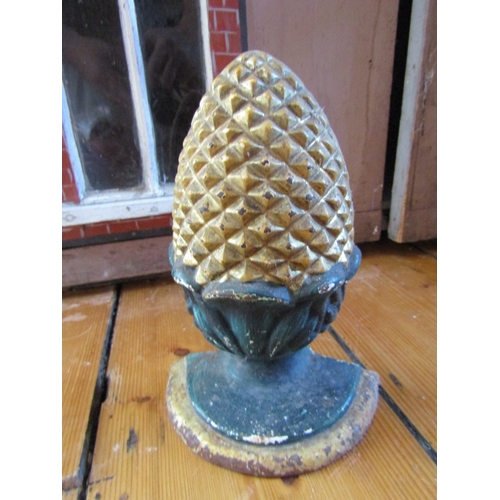 25 - Acorn Form Door Stop Cast Iron