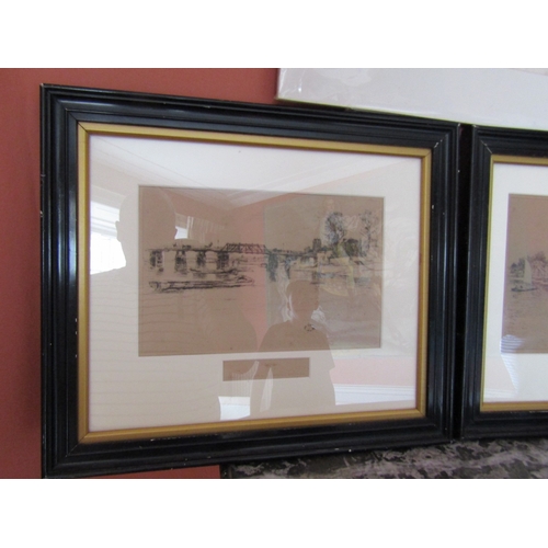 27 - James Coad Victorian School Pair of Seascapes and Pair of Townscenes by Thomas Bowman and Another Un... 