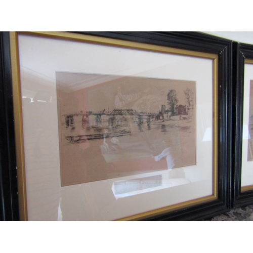 27 - James Coad Victorian School Pair of Seascapes and Pair of Townscenes by Thomas Bowman and Another Un... 