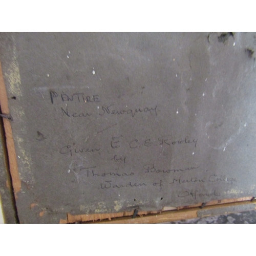 27 - James Coad Victorian School Pair of Seascapes and Pair of Townscenes by Thomas Bowman and Another Un... 