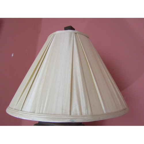 29 - Designer Table Lamp Mirrored and Metal Base Electrified Working Order Approximately 26 Inches High