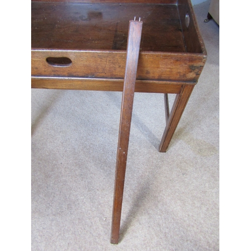37 - George III Mahogany Butlers Tray on Stand Comerford Supports Tray Approximately 30 Inches Wide