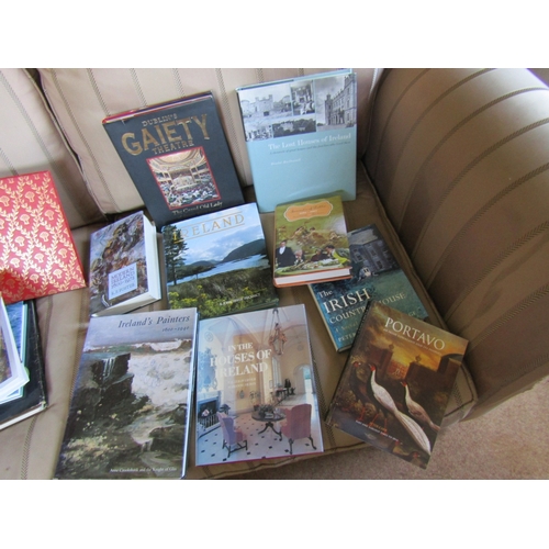 41 - Collection of Various Books Irish Interest Including Hardback Volume Ireland's Painters by Ann Crook... 
