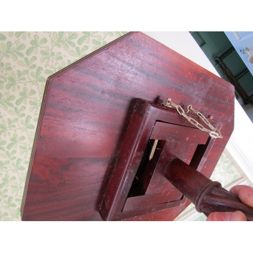 52 - Pair of Occasional Tables Nelson Column Supports Canted Corner Tops Each Approximately 16 Inches Wid... 