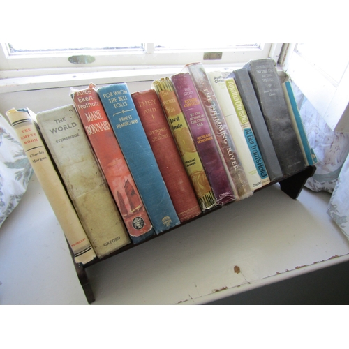 54 - Various Volumes Including Edwardian Oak Book Rest Approximately 20 Inches Wide