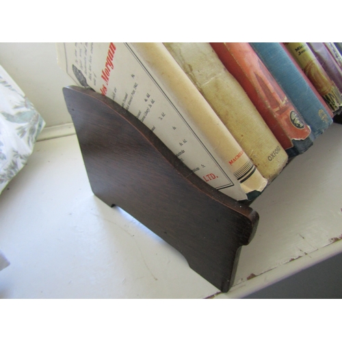 54 - Various Volumes Including Edwardian Oak Book Rest Approximately 20 Inches Wide
