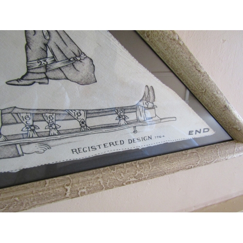 57 - Original World War I Military Sling Issued by Saint John's Ambulance Association Now Framed