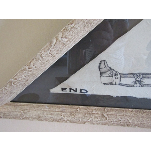 57 - Original World War I Military Sling Issued by Saint John's Ambulance Association Now Framed