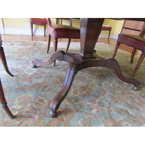 7 - William IV Mahogany Centre Table Rectangular Form Approximately 5ft Wide x 4ft Deep Attractive Form ... 