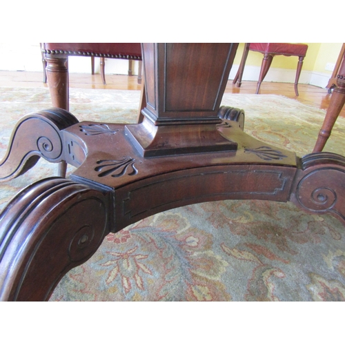 7 - William IV Mahogany Centre Table Rectangular Form Approximately 5ft Wide x 4ft Deep Attractive Form ... 