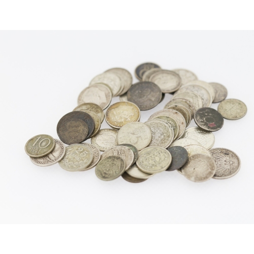 Collection of Various Silver Coinage Quantity as Photographed