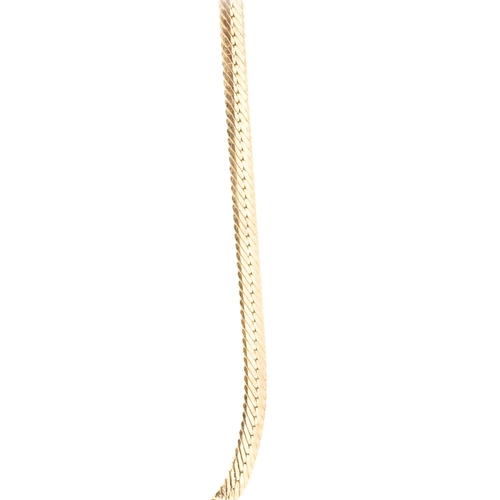 60 - Finely Detailed Diamond Set Ladies Pendant Necklace Mounted in 9 Carat Yellow and White Gold 40cm Lo... 