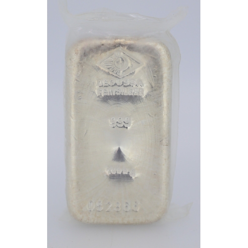 1000g Fine 999 Silver Bar by Degussa Feinsilber