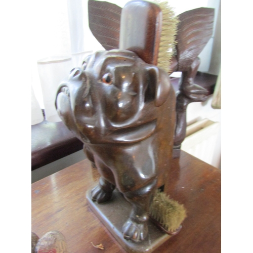 20 - Anglo Indian Quill Inset Box Hinged Cover Approximately 10 Inches Wide and Four Other Carved Pieces ... 