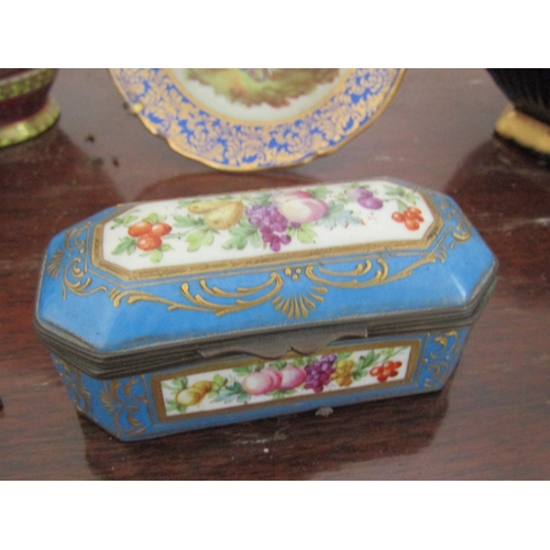 22 - Collection of Various Items Including Sevres Porcelain Box Attractively Detailed Quantity as Photogr... 