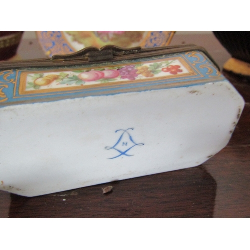 22 - Collection of Various Items Including Sevres Porcelain Box Attractively Detailed Quantity as Photogr... 