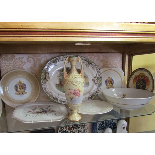 247 - Shelf of Various Porcelain Including Antique Urn
