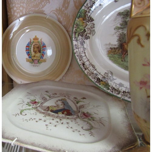 247 - Shelf of Various Porcelain Including Antique Urn