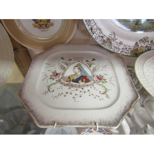 247 - Shelf of Various Porcelain Including Antique Urn