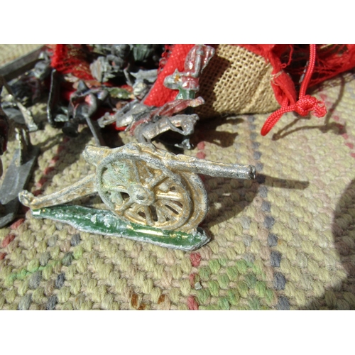 264 - Collection of Various Painted Lead Toy Soldiers Vintage Quantity as Photographed