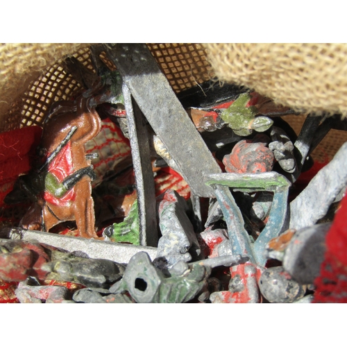 264 - Collection of Various Painted Lead Toy Soldiers Vintage Quantity as Photographed