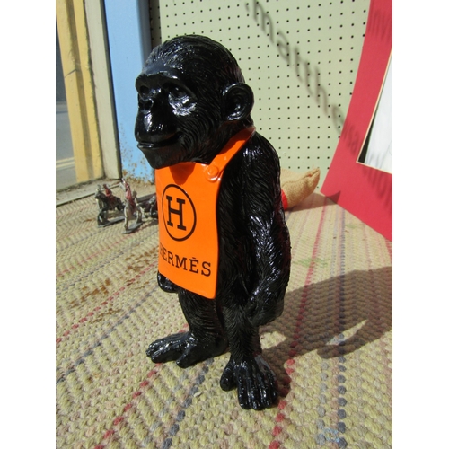 265 - Hermes Figure of Standing Gorilla by Kevin with Certificate of Authenticity