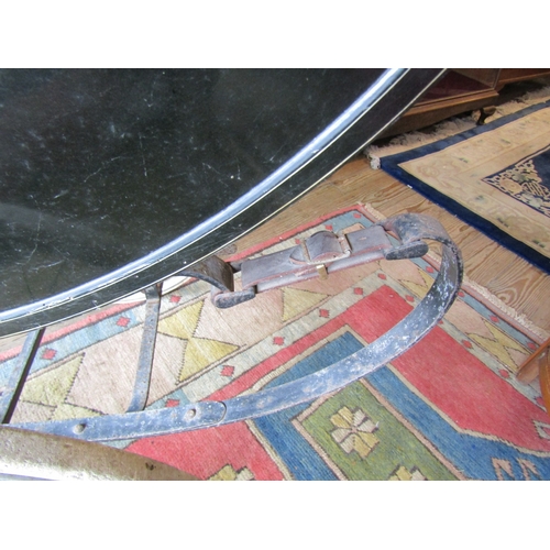 266 - Full Size Edwardian Baby Pram with Original Springs and Leathers Original Hood Covering