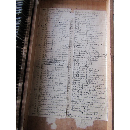 267 - Collection of Various Antique Lantern Plates Architectural Interest Quantity as Photographed