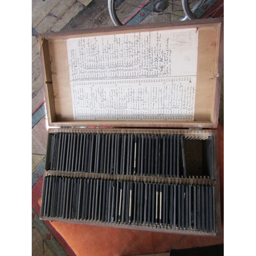 267 - Collection of Various Antique Lantern Plates Architectural Interest Quantity as Photographed