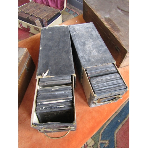 267 - Collection of Various Antique Lantern Plates Architectural Interest Quantity as Photographed