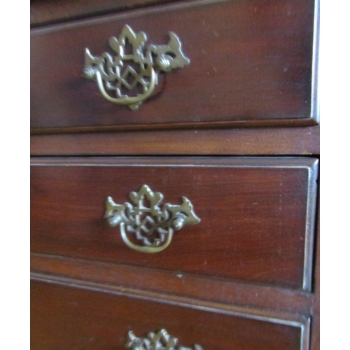 27 - George III Mahogany Chest of Four Non Drawers Above Ogee Formed Supports Approximately 30 Inches Wid... 