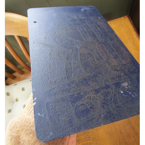 273 - Rolls-Royce Painted Metal Garage Advertising Sign Approximately 14 Inches High x 10 Inches Wide