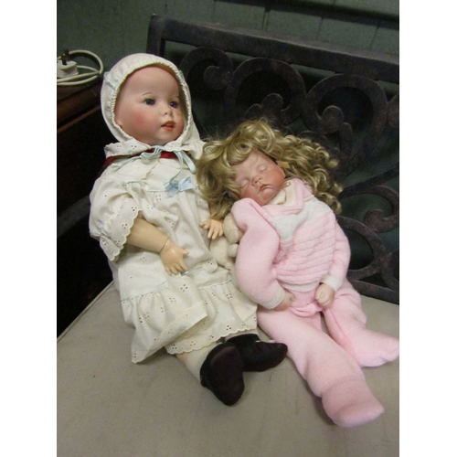275 - Two Old Porcelain Head Dolls
