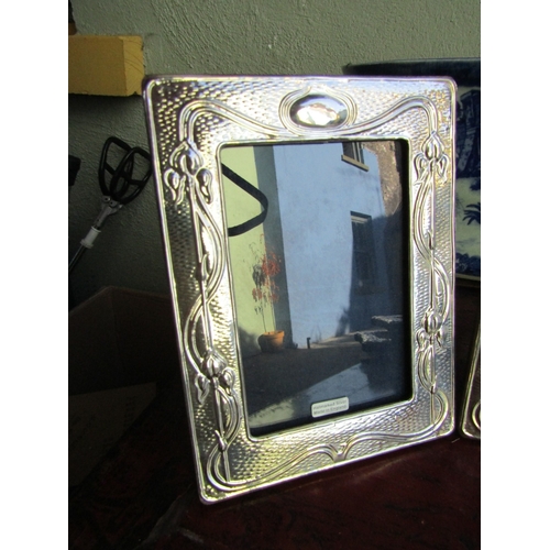 278 - Pair of Liberty Patterned Silver Photograph Frames Hallmarked Each Approximately 7 Inches High x 5 I... 