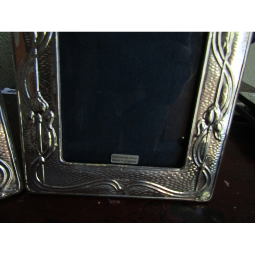 278 - Pair of Liberty Patterned Silver Photograph Frames Hallmarked Each Approximately 7 Inches High x 5 I... 