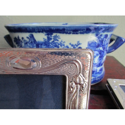 278 - Pair of Liberty Patterned Silver Photograph Frames Hallmarked Each Approximately 7 Inches High x 5 I... 